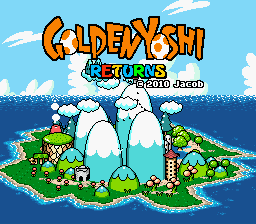 Golden Yoshi Returns Title Screen